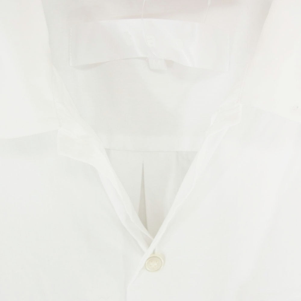 tao COMME des GARCONS タオ コムデギャルソン AD2023 TZ-B009 定番 ポケット付き 丸襟 長袖 シャツ ブラウス ホワイト系 M【中古】