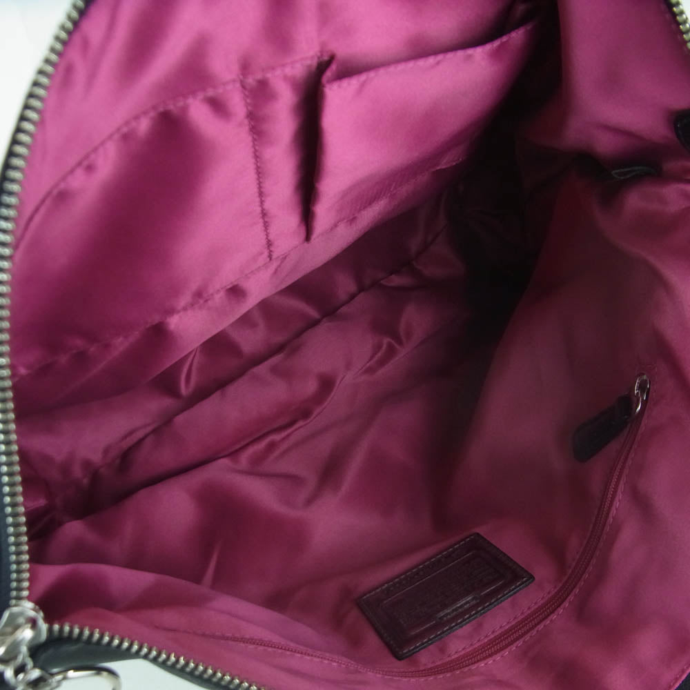 COACH コーチ 18351 シグネチャー トート バッグ ブラック系【中古】