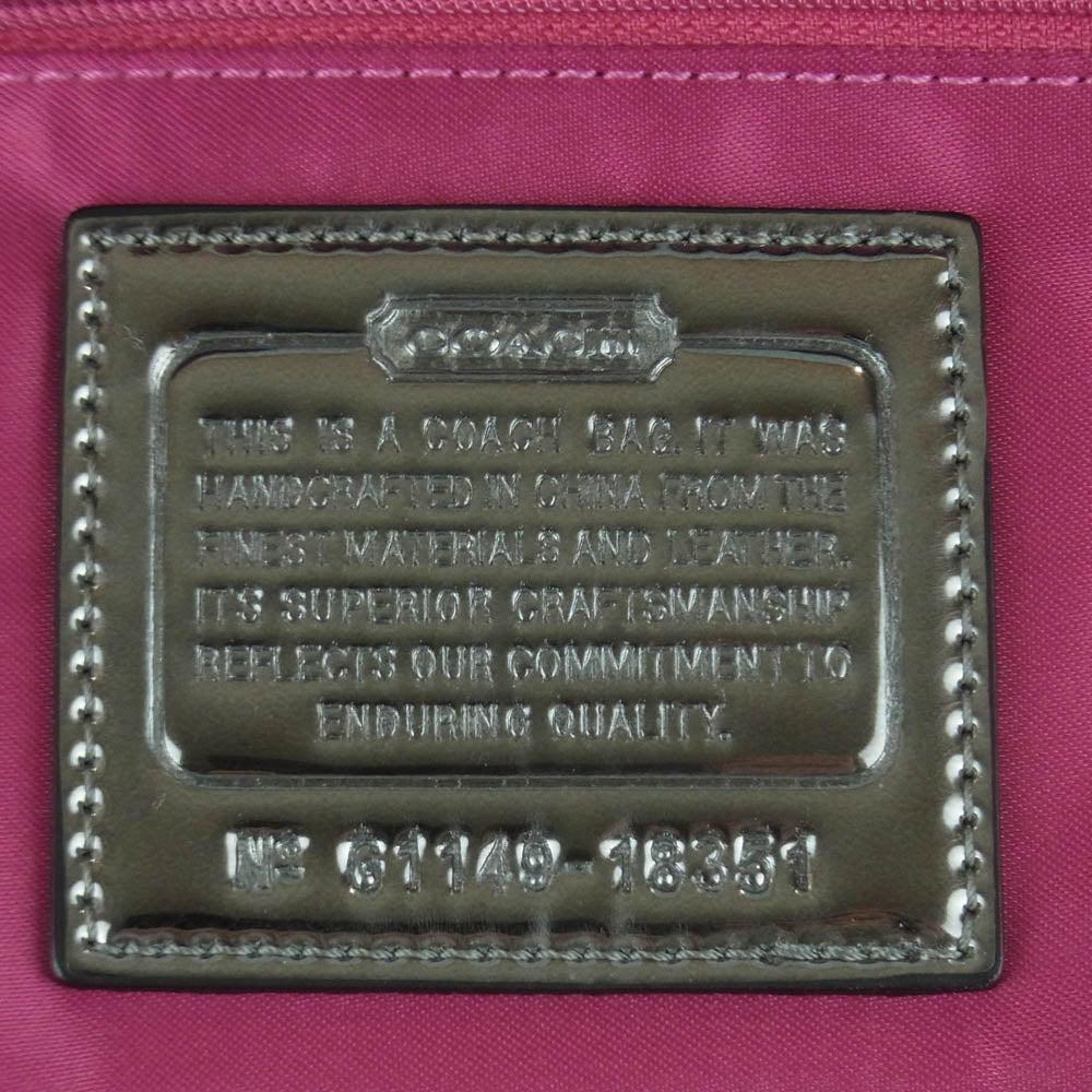 COACH コーチ 18351 シグネチャー トート バッグ ブラック系【中古】