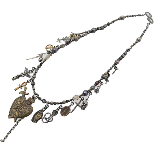 gunda ガンダ ORATIO NECKLACE オラティオ ネックレス シルバー系 ゴールド系【中古】