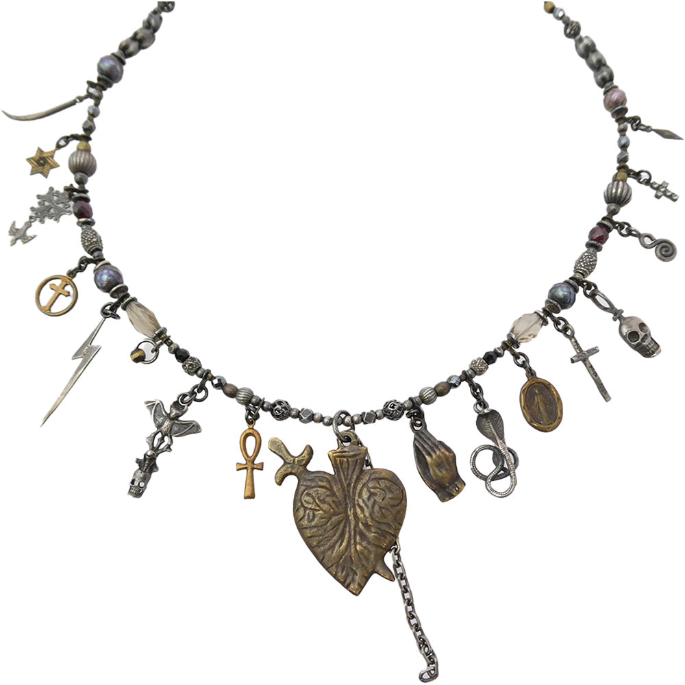 gunda ガンダ ORATIO NECKLACE オラティオ ネックレス シルバー系 ゴールド系【中古】