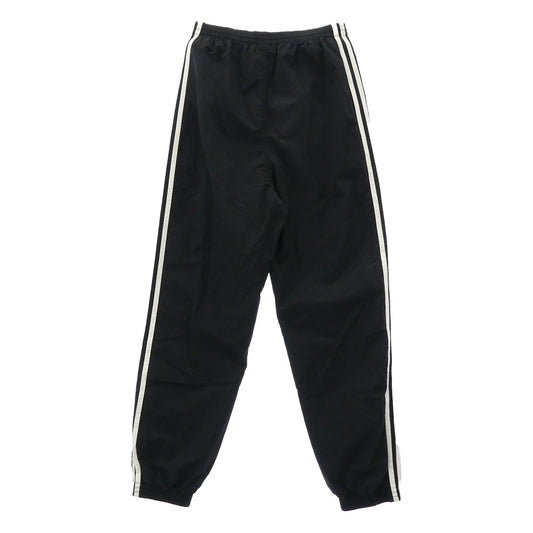 BALENCIAGA バレンシアガ 23SS 725597 TNQ25 × ADIDAS アディダス サイドライン ロゴ トラック パンツ ブラック系 ホワイト系 34【中古】