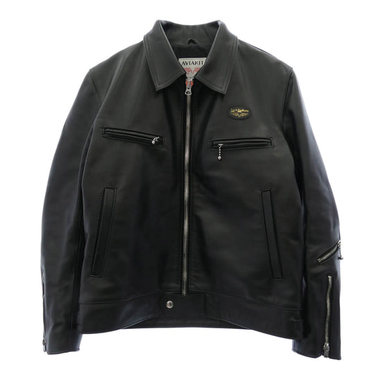 Lewis Leathers ルイスレザー 551T DOMINATOR TIGHT FIT HORSEHIDE ドミネーター タイトフィット ホースハイド レザー ライダース ジャケット ブラック系 42【美品】【中古】