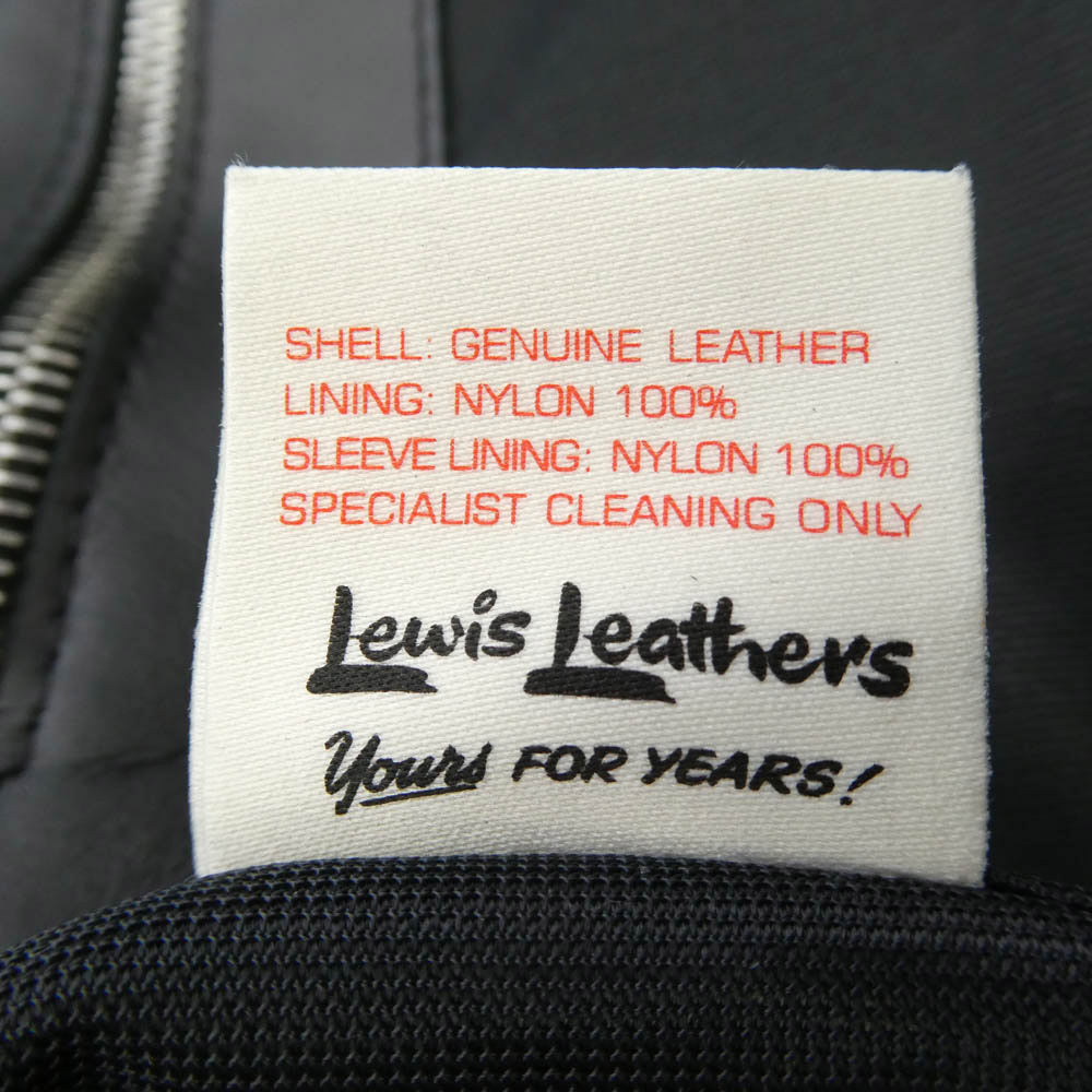 Lewis Leathers ルイスレザー 551T DOMINATOR TIGHT FIT HORSEHIDE ドミネーター タイトフィット ホースハイド レザー ライダース ジャケット ブラック系 42【美品】【中古】
