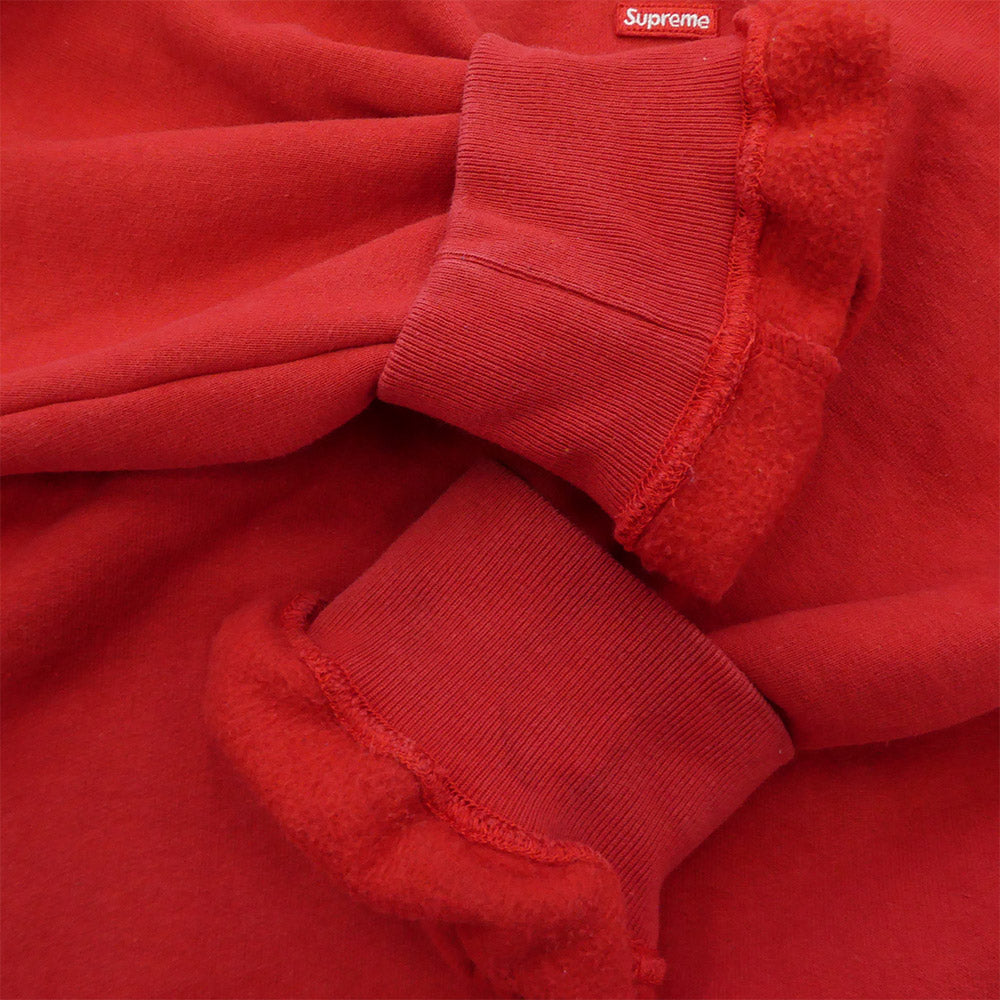 Supreme シュプリーム Small Box HalfZip Pullover スモールボックスロゴ ハーフジップ プルオーバー スウェット レッド系 M【中古】