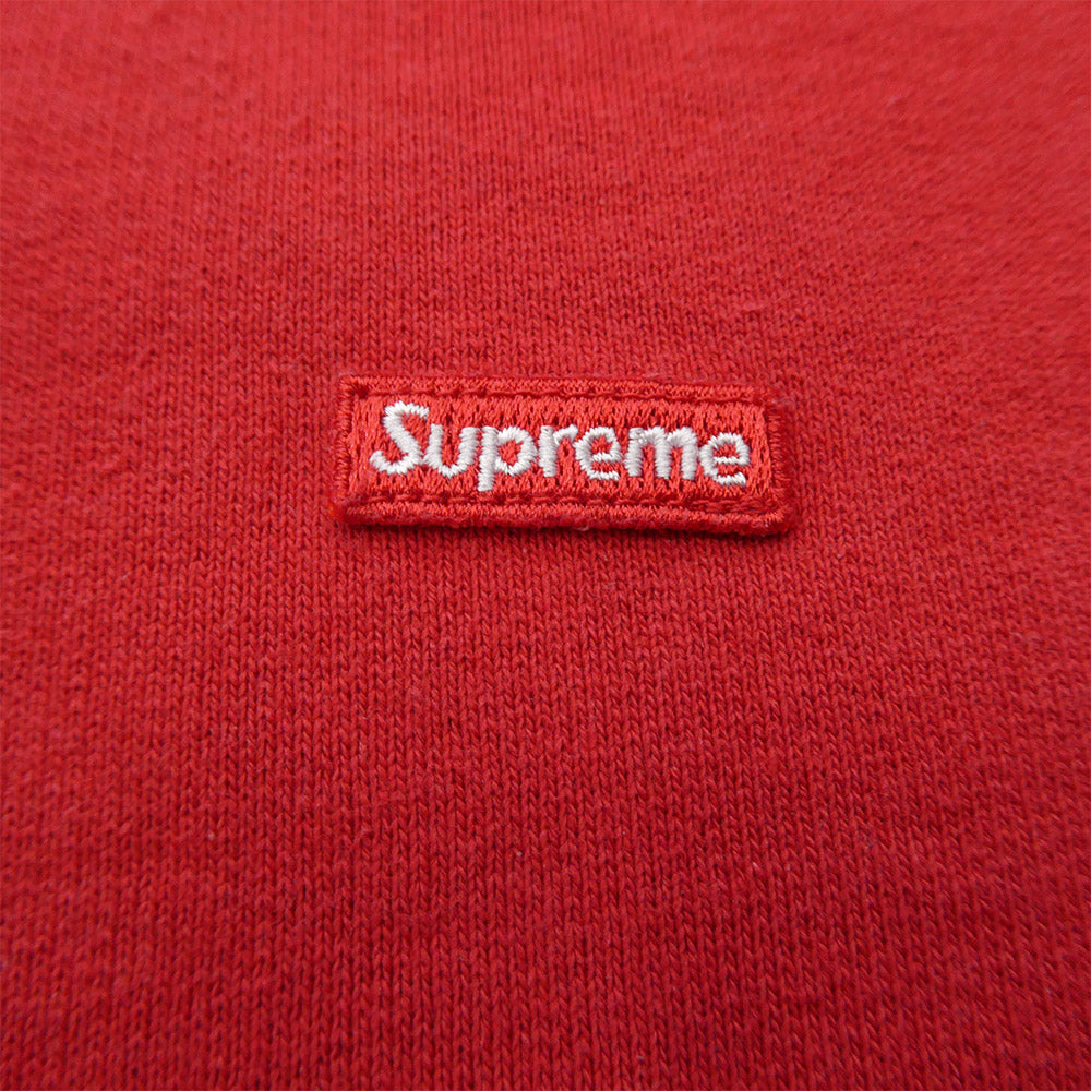 Supreme シュプリーム Small Box HalfZip Pullover スモールボックスロゴ ハーフジップ プルオーバー スウェット レッド系 M【中古】
