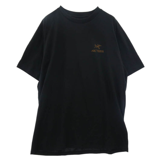 ARC'TERYX アークテリクス X000009535 Kragg SL Cotton Bird Word SS クラッグ SL コットン バード ワード ショートスリーブ Tシャツ ブラック系 L【美品】【中古】