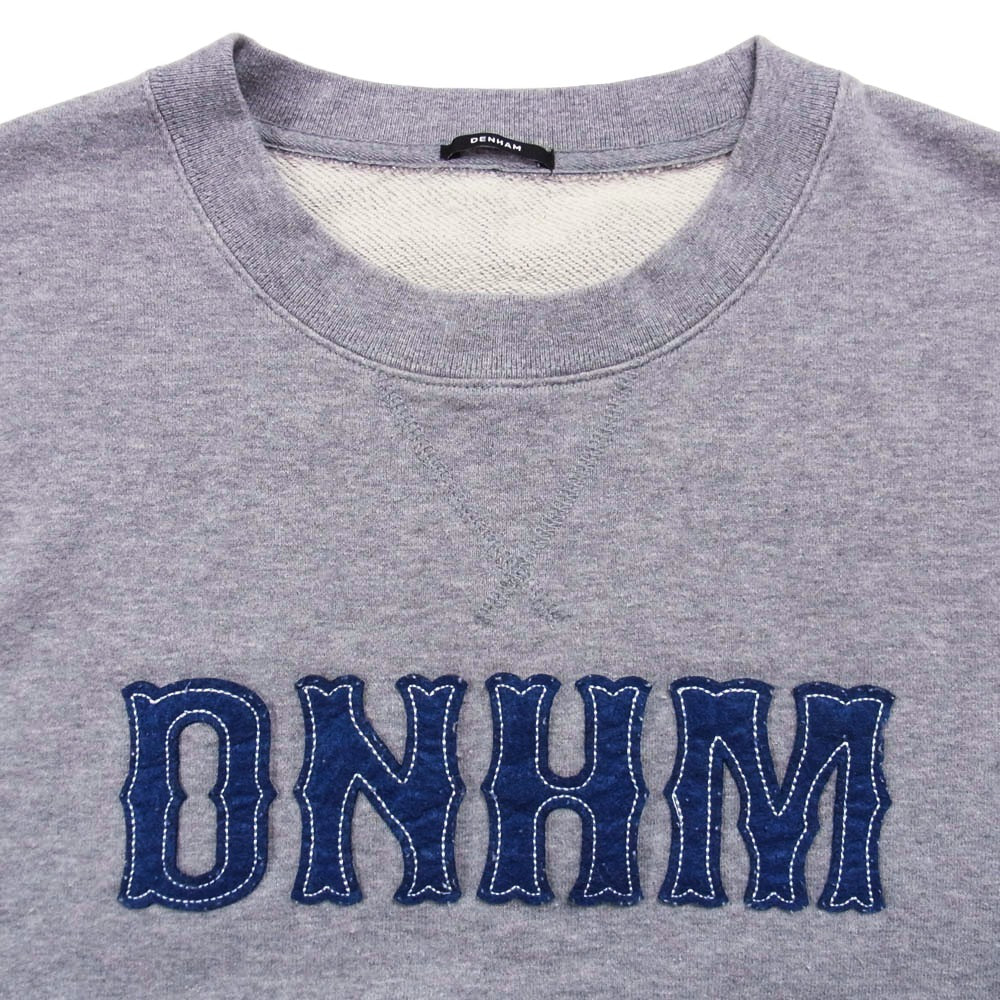 DENHAM デンハム 01-23-02-60-101 DH LOGO CREW ロゴ クルーネック スウェット グレー系 XL【中古】