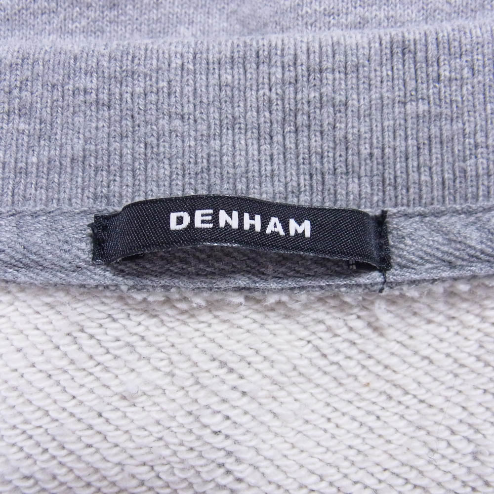 DENHAM デンハム 01-23-02-60-101 DH LOGO CREW ロゴ クルーネック スウェット グレー系 XL【中古】