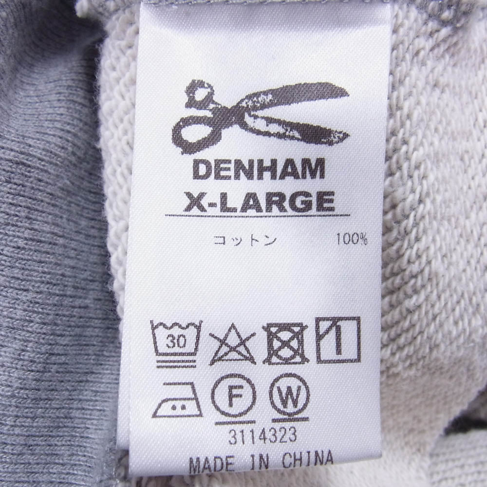 DENHAM デンハム 01-23-02-60-101 DH LOGO CREW ロゴ クルーネック スウェット グレー系 XL【中古】