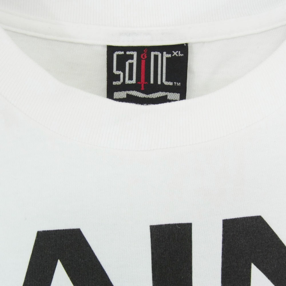 SAINT MICHAEL セントマイケル 23AW SM-A23-0000-C31 The Kid Laroi SS TEE ザキッドラロイ プリント 半袖 Tシャツ ホワイト系 XL【美品】【中古】