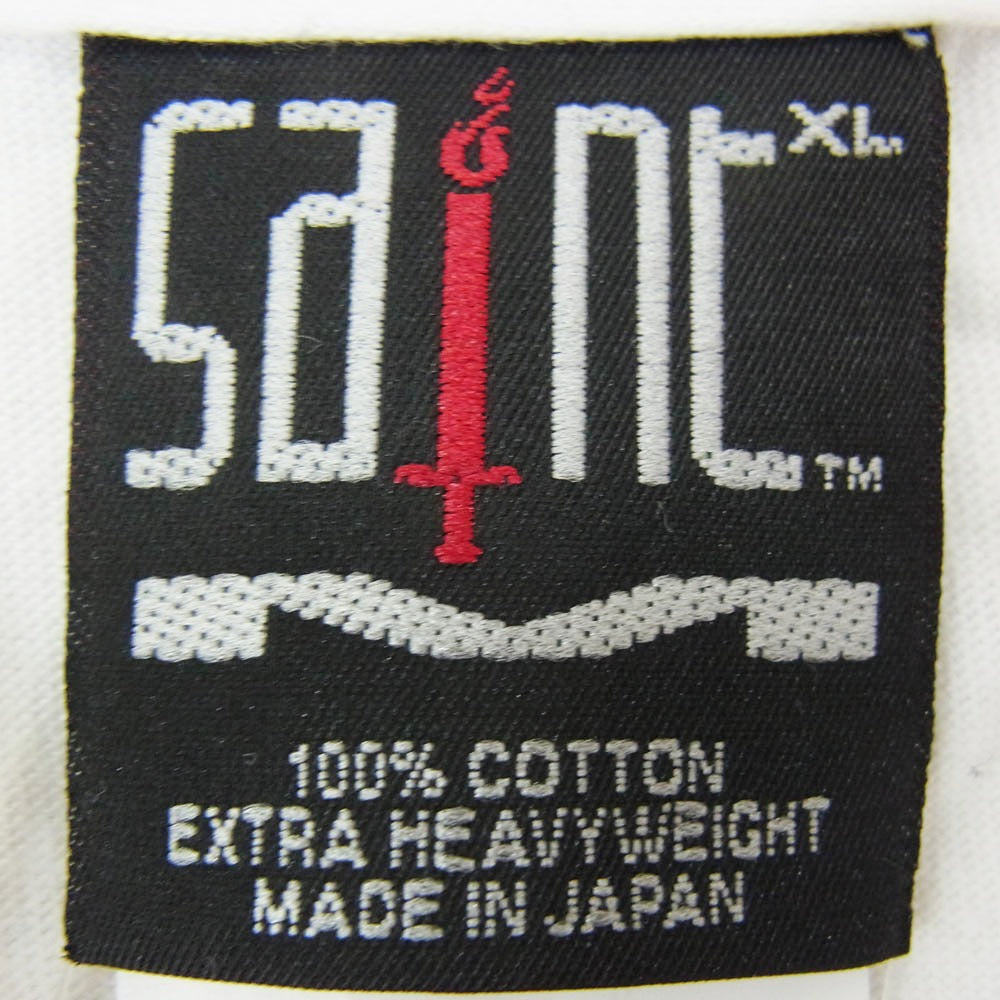 SAINT MICHAEL セントマイケル 23AW SM-A23-0000-C31 The Kid Laroi SS TEE ザキッドラロイ プリント 半袖 Tシャツ ホワイト系 XL【美品】【中古】