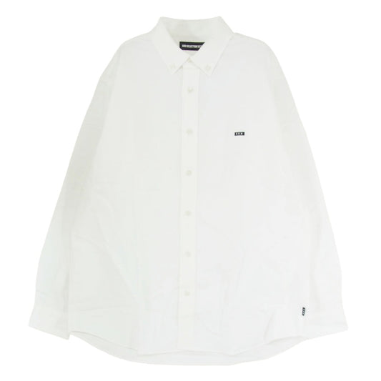 GOD SELECTION XXX ゴッドセレクション B.D SHIRT ボタンダウン オックスフォード シャツ ホワイト系 L【美品】【中古】
