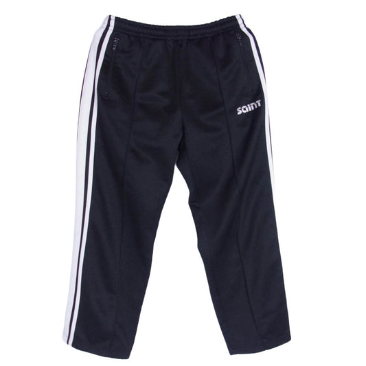 SAINT MICHAEL セントマイケル 24AW sm-ys1-0000-074 TRACK PANTS SAINT ロゴ刺繍 ジップアップ ジャージ トラック パンツ ブラック系 M【中古】