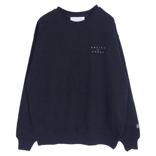 FRAGMENT DESIGN フラグメントデザイン NN-C4651 FRGMT ARTIST PROOF アーティストプルーフ nonnative ノンネイティブ Native Melody SWEATSHIRT LS クルー スウェット ブラック系 L【新古品】【未使用】【中古】