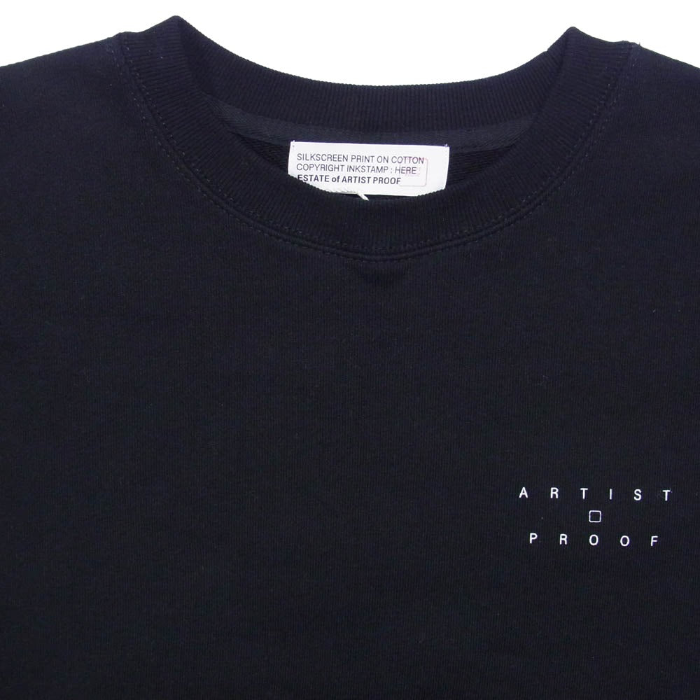 FRAGMENT DESIGN フラグメントデザイン NN-C4651 FRGMT ARTIST PROOF アーティストプルーフ nonnative ノンネイティブ Native Melody SWEATSHIRT LS クルー スウェット ブラック系 L【新古品】【未使用】【中古】