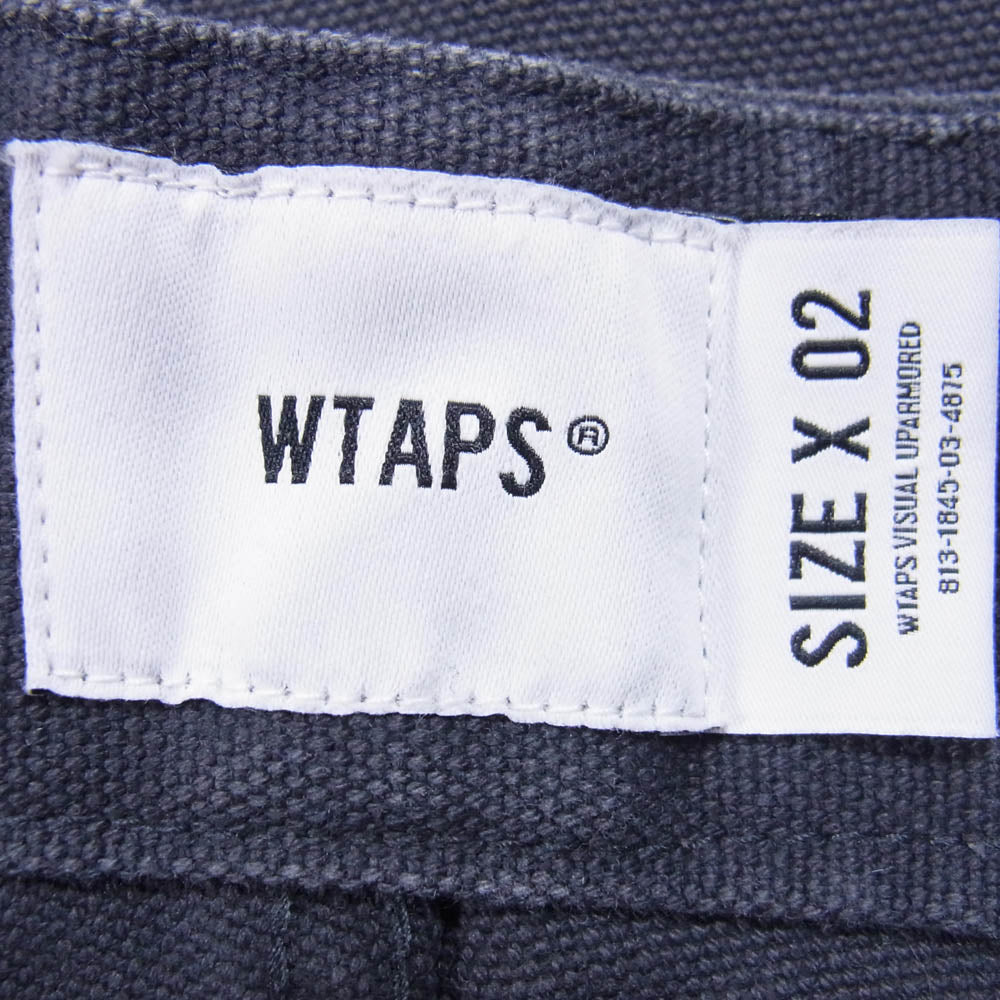 WTAPS ダブルタップス 25AW 252WVDT-PTM05 ARMSTG2502 / TROUSERS / COTTON. CNVS ウォッシュ加工 キャンバス ペインター トラウザーパンツ チャコール系 X02【中古】