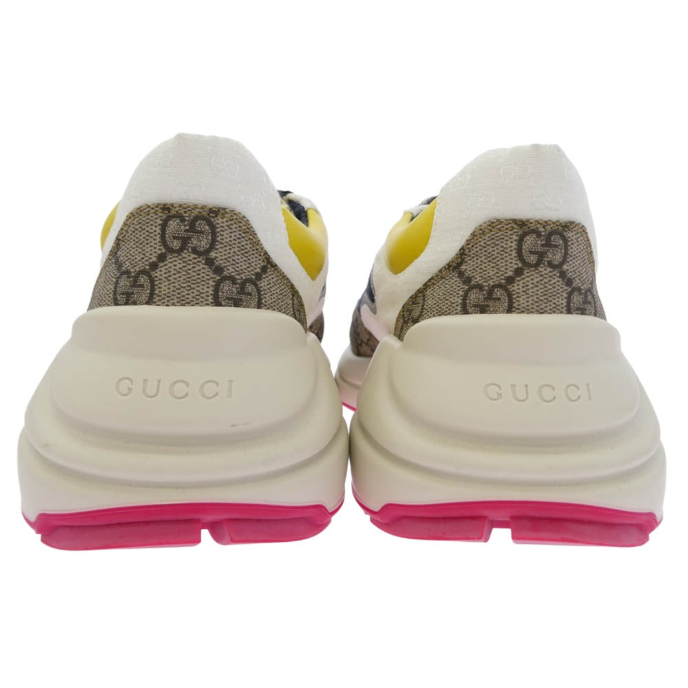 GUCCI グッチ RHYTON ライトン GG ローカット スニーカー ホワイト系