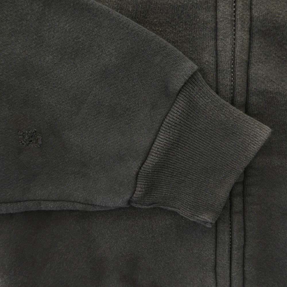 SAINT MICHAEL セントマイケル SM-MK3-0000-C52 A BATHING APE アベイシングエイプ BAPE ZIP CARDIGAN 加工 ジップ スウェツト カーディガン チャコール系 L【新古品】【未使用】【中古】