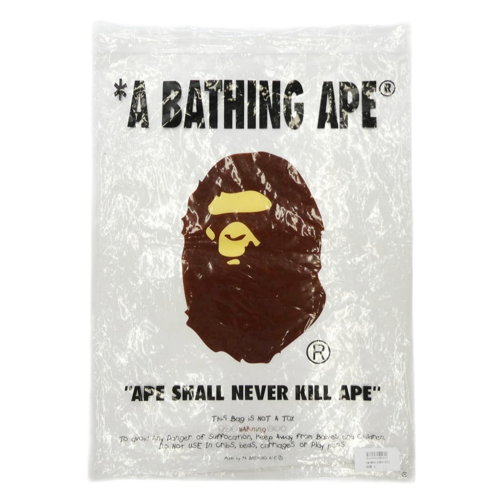 SAINT MICHAEL セントマイケル SM-MK3-0000-C52 A BATHING APE アベイシングエイプ BAPE ZIP CARDIGAN 加工 ジップ スウェツト カーディガン チャコール系 L【新古品】【未使用】【中古】