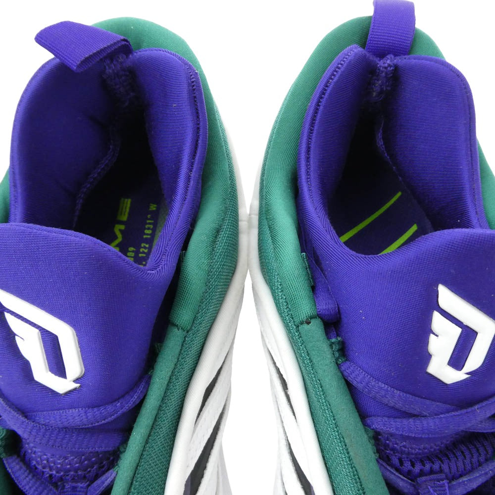 adidas アディダス IG6603 Dame 9 Low Trainers デイム トレーナー スニーカー マルチカラー系 ホワイト系 27.5cm【中古】
