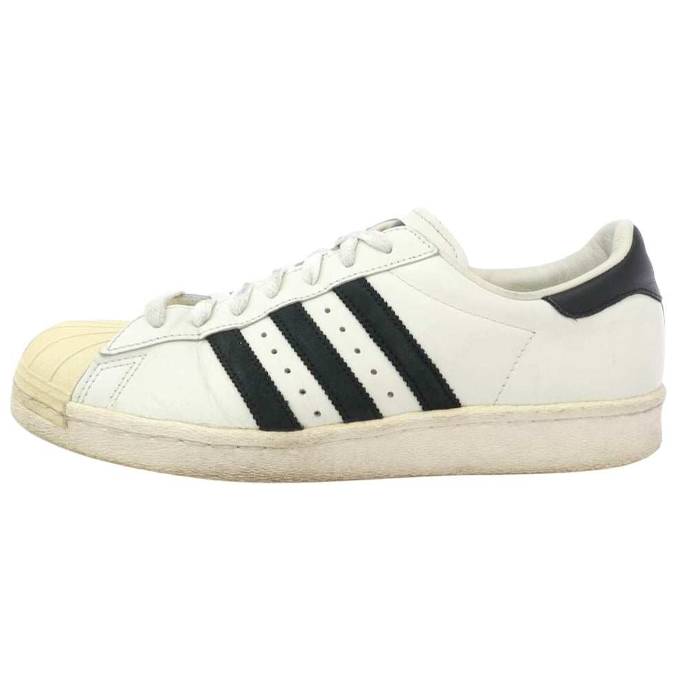 adidas アディダス B25963 SUPER STAR 80s VINTAGE DX スーパースター ヴィンテージデラックス スニーカー ホワイト系 ブラック系 28cm【中古】