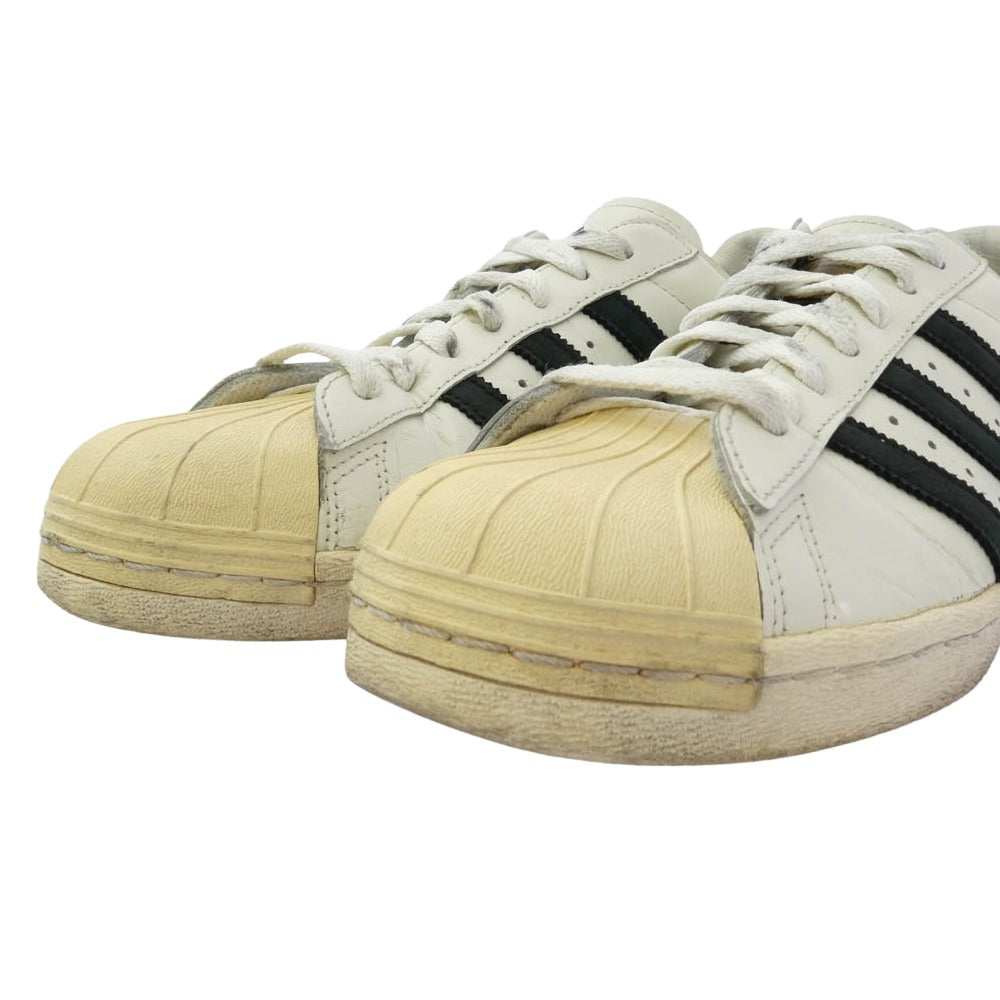 adidas アディダス B25963 SUPER STAR 80s VINTAGE DX スーパースター ヴィンテージデラックス スニーカー ホワイト系 ブラック系 28cm【中古】