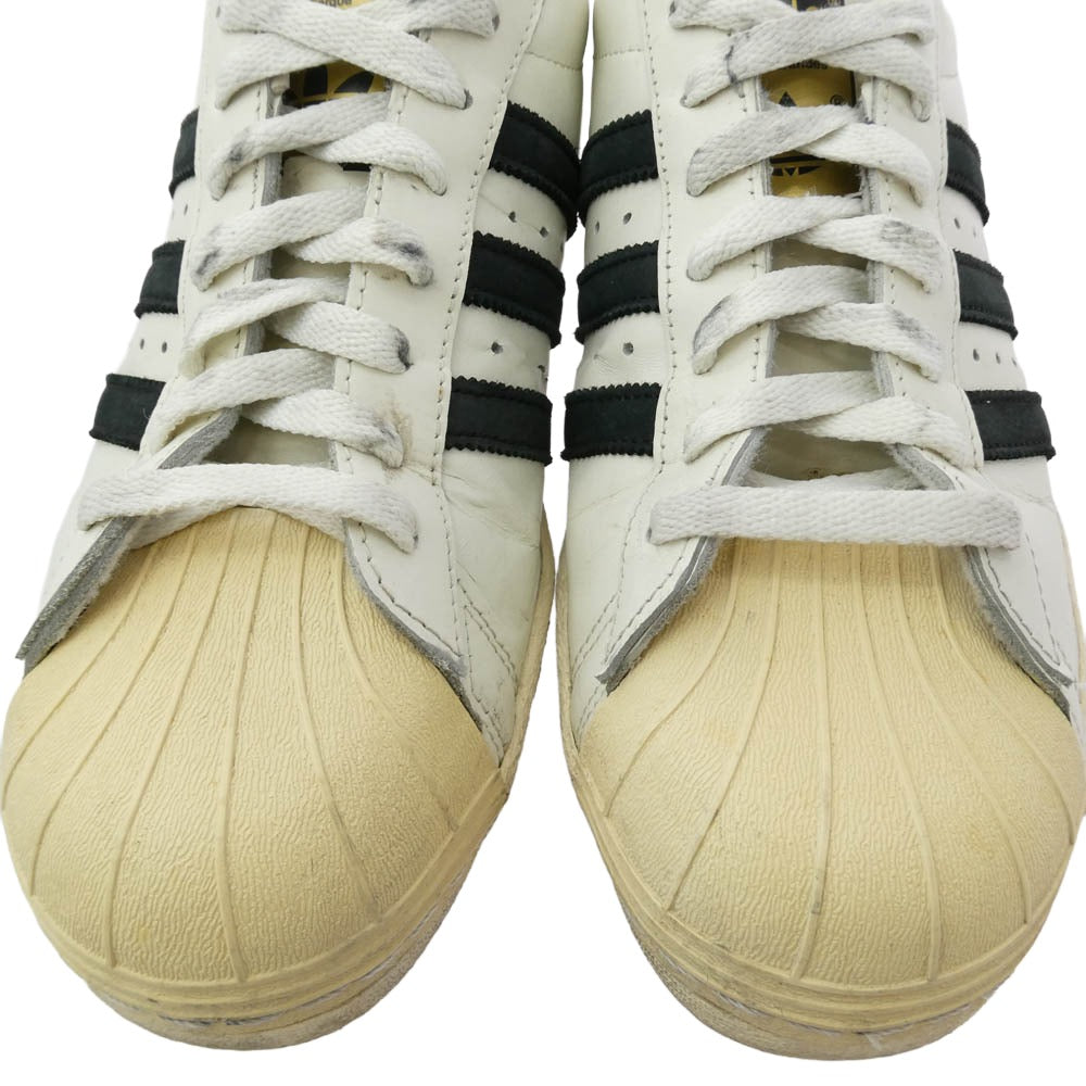 adidas アディダス B25963 SUPER STAR 80s VINTAGE DX スーパースター ヴィンテージデラックス スニーカー ホワイト系 ブラック系 28cm【中古】