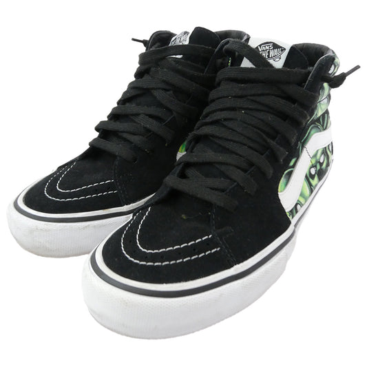 Supreme シュプリーム 18SS × VANS バンズ Skull Pile SK8-Hi スカル パイル スケート ハイカット スニーカー ブラック系 26cm【中古】