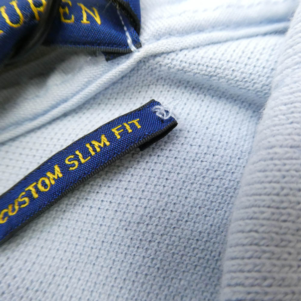 POLO RALPH LAUREN ポロ・ラルフローレン HAWAII スーベニア刺繍 半袖 ポロシャツ ライトブルー系 L【中古】