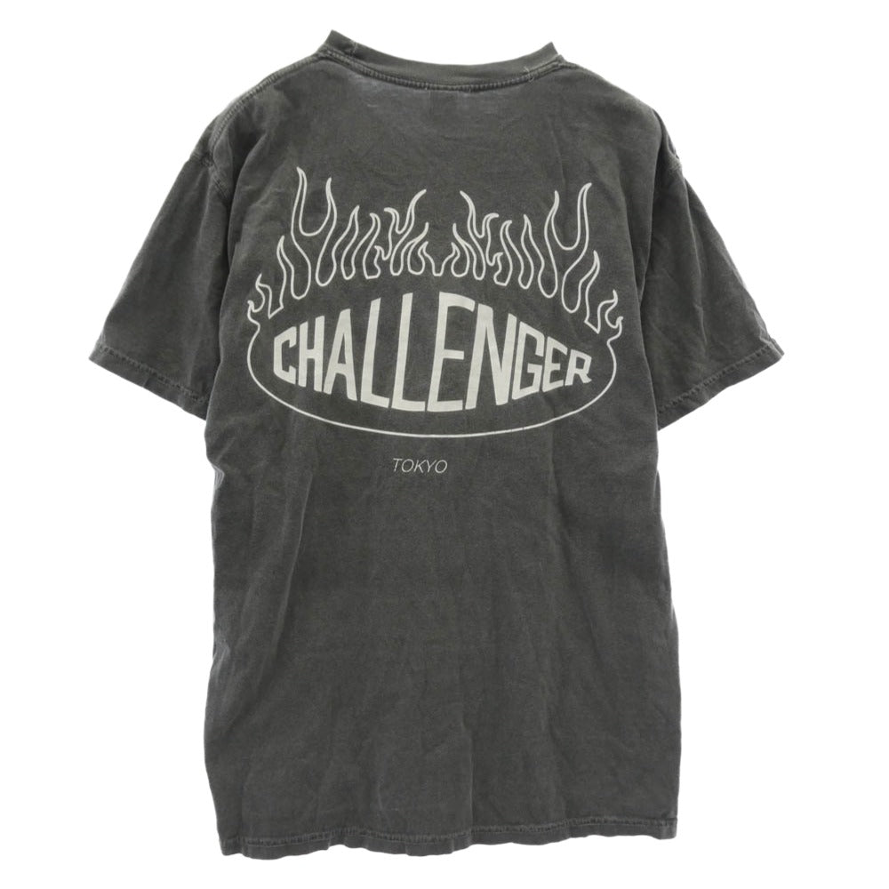 CHALLENGER チャレンジャー CLG-TS 021-050 蔦屋代官山限定 No.2 FIRE TEE ファイヤー 半袖 Tシャツ チャコール系 L【中古】