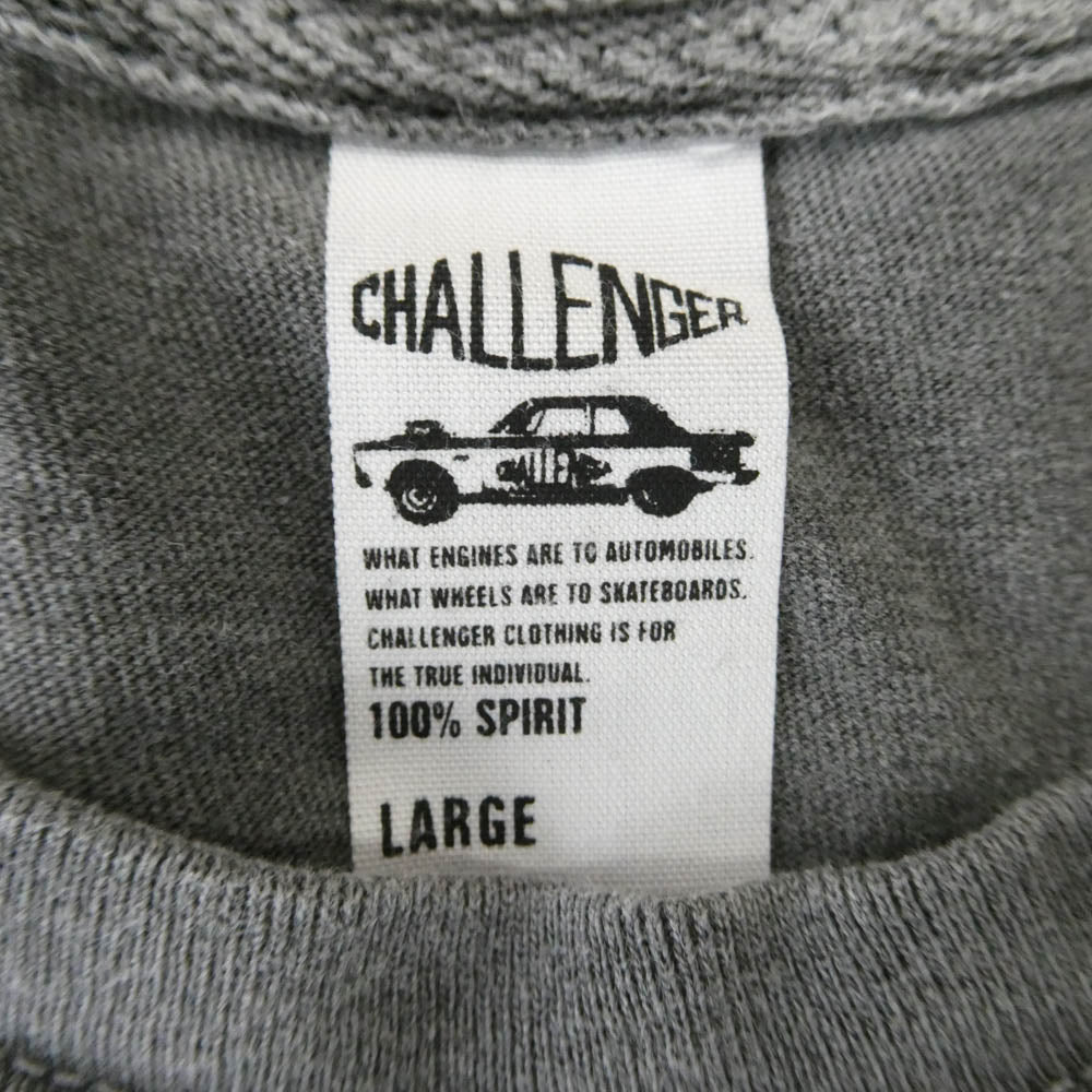 CHALLENGER チャレンジャー CLG-TS 021-050 蔦屋代官山限定 No.2 FIRE TEE ファイヤー 半袖 Tシャツ チャコール系 L【中古】