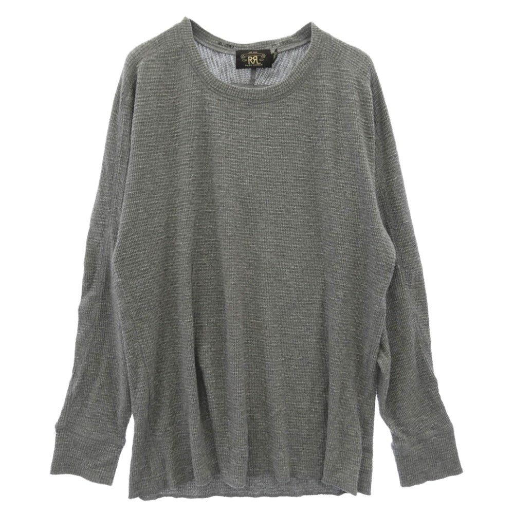 RRL ダブルアールエル RL-747 ワッフル サーマル カットソー 長袖Tシャツ グレー系 L【中古】