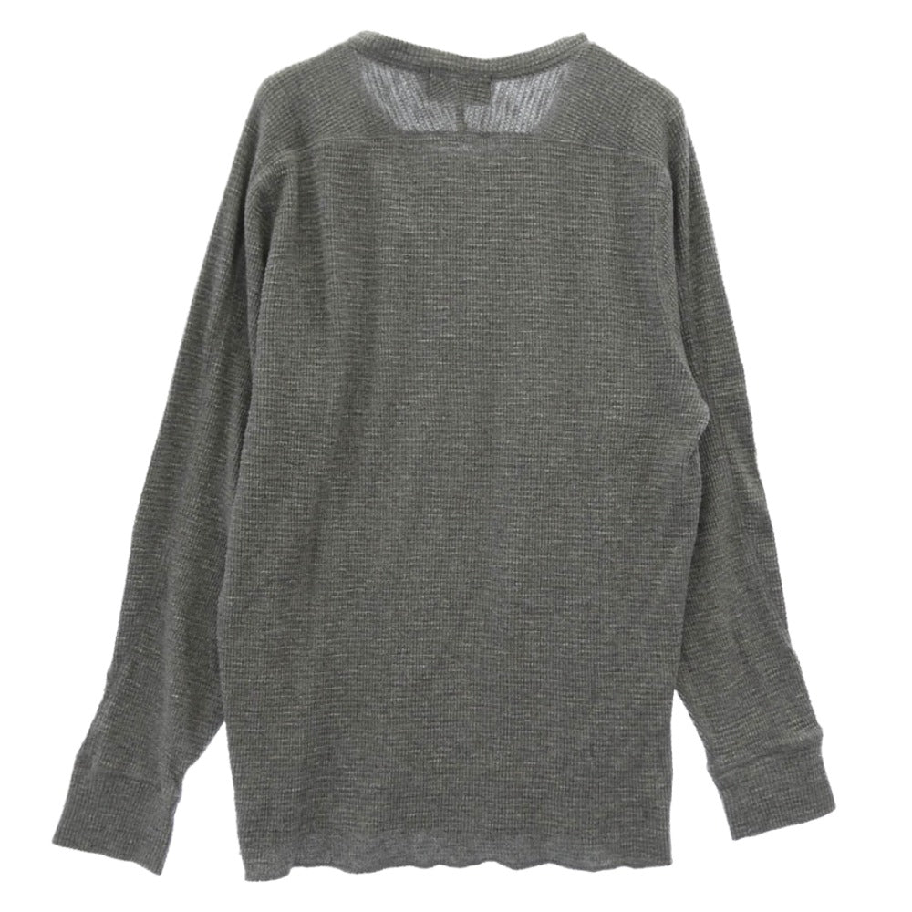 RRL ダブルアールエル RL-747 ワッフル サーマル カットソー 長袖Tシャツ グレー系 L【中古】