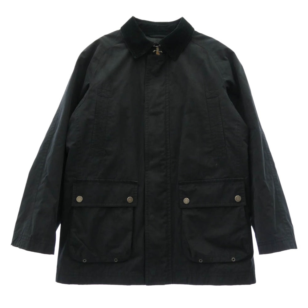 Mackintosh マッキントッシュ G1F20-210-09 ウールライナー付き 裏地チェック柄 襟コーデュロイ ジャケット ブラック系 L【中古】