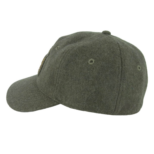 RRL ダブルアールエル Fitted Wool-Blend Ball Cap ウール ブレンド ベースボール キャップ カーキ系 オリーブドラブ系 L 61cm【中古】