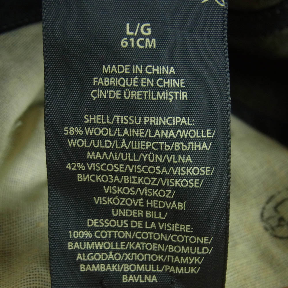 RRL ダブルアールエル Fitted Wool-Blend Ball Cap ウール ブレンド ベースボール キャップ カーキ系 オリーブドラブ系 L 61cm【中古】