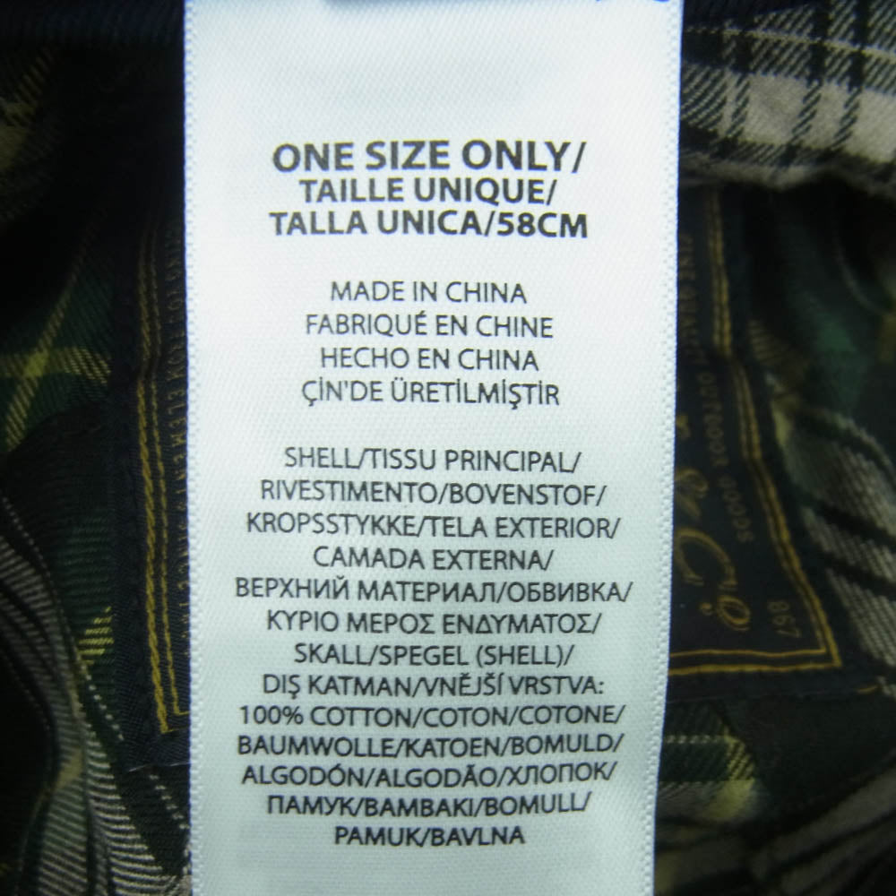 POLO RALPH LAUREN ポロ・ラルフローレン Oil cloth Long Bill cap オイルクロス ロングビル カモ柄 キャップ グリーン系 カーキ系 58cm【中古】