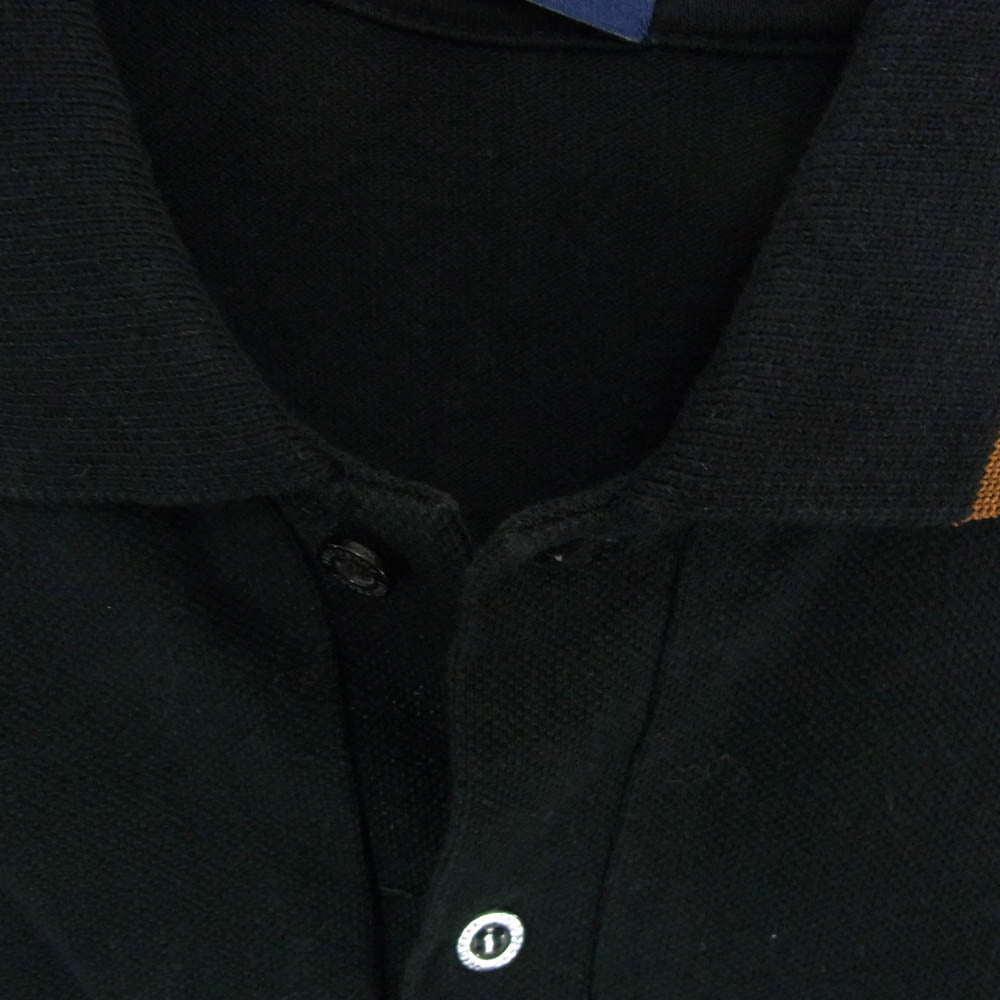 FRED PERRY フレッドペリー M12N TWIN TIPPED FP SHIRT ライン ポロシャツ 半袖シャツ ブラック系 38【中古】