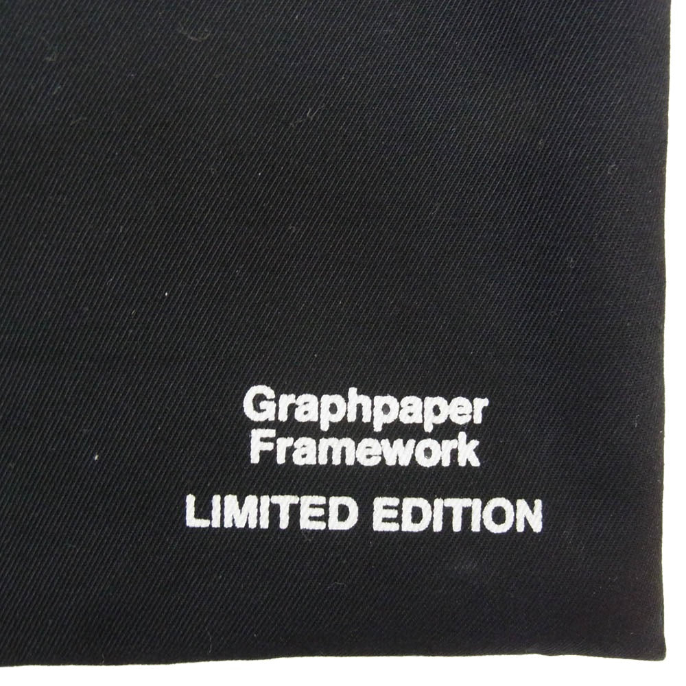 GRAPHPAPER グラフペーパー × ERA. Cooking Coat Bag 巾着 コートバッグ ブラック系【中古】