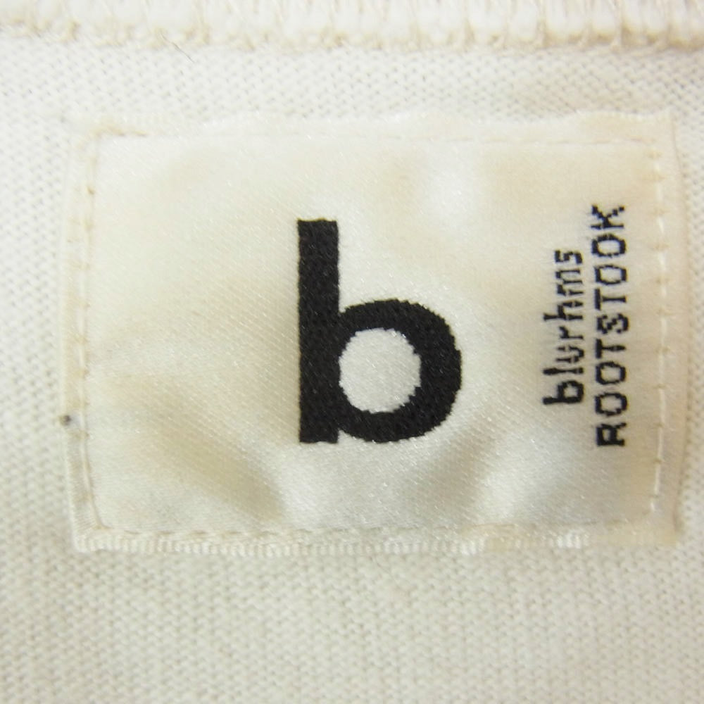 blurhms ブラームス 24SS bROOTS24S27 ROOTSTOCK ルーツストック 半袖Tシャツ プリントTシャツ オフホワイト系 3【中古】