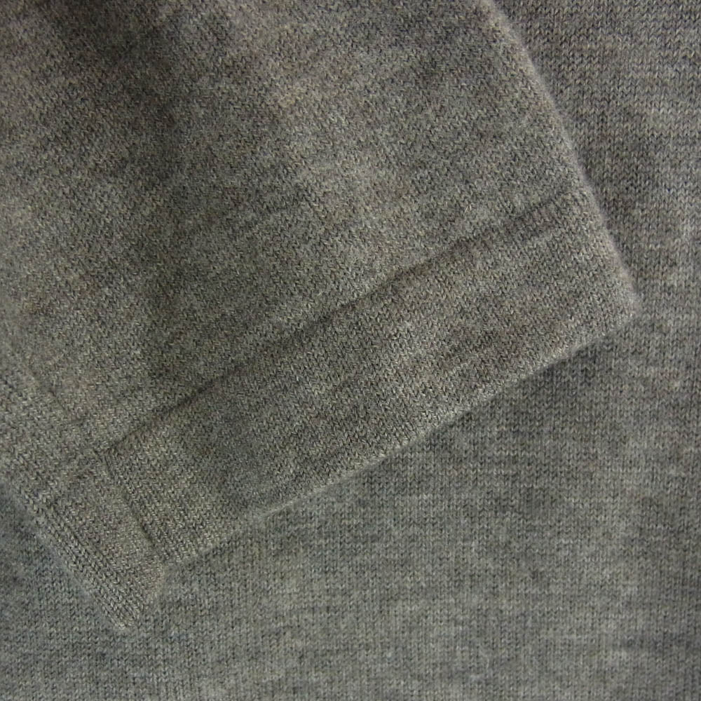 crepuscule クレプスキュール 1603-004 wool crewneck L/S クルーネック ニット ハイゲージ セーター グレー系 2【中古】