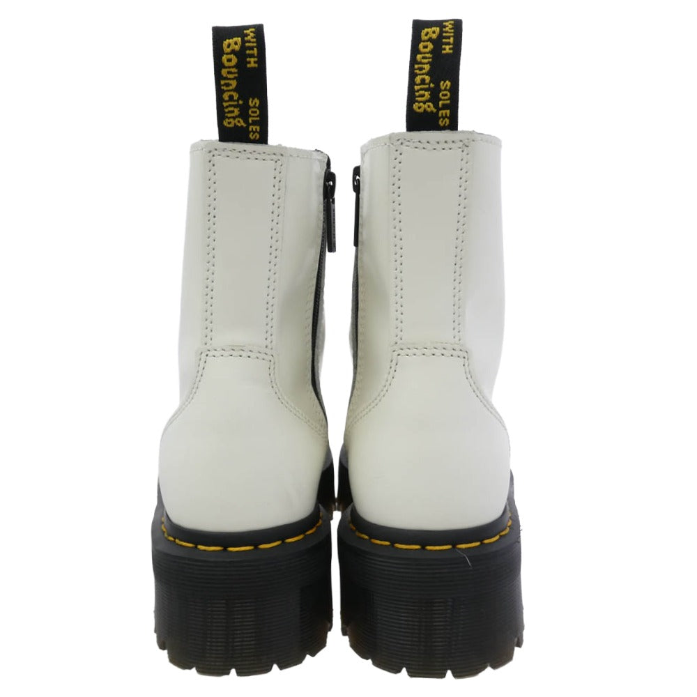 Dr.Martens ドクターマーチン GT11X JADON 3 ジェイドン 8ホール レザー レースアップ ブーツ ホワイト系 ブラック系 イエロー系 UK5【美品】【中古】
