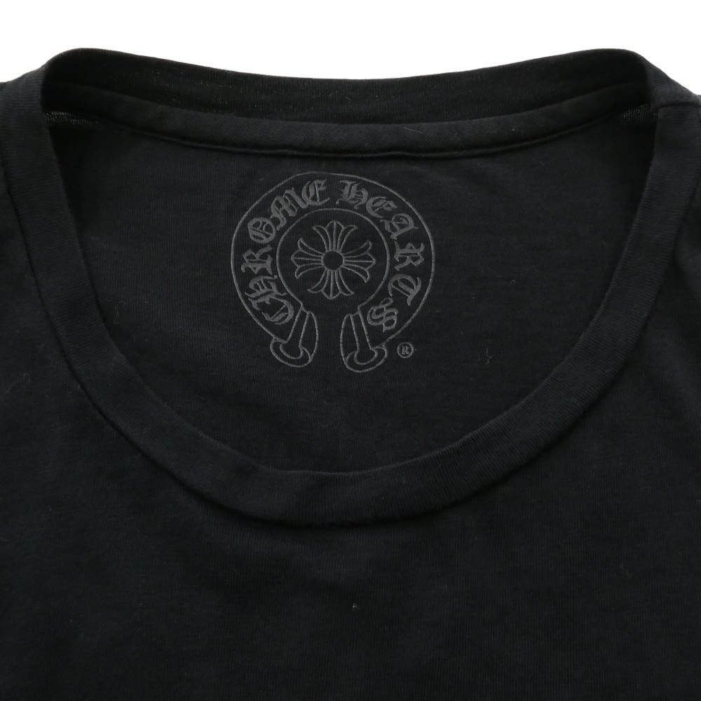 CHROME HEARTS クロムハーツ（原本無） CH PLUS CHプラス プリント 半袖 Tシャツ カットソー ブラック系 サイズ表記無し【中古】