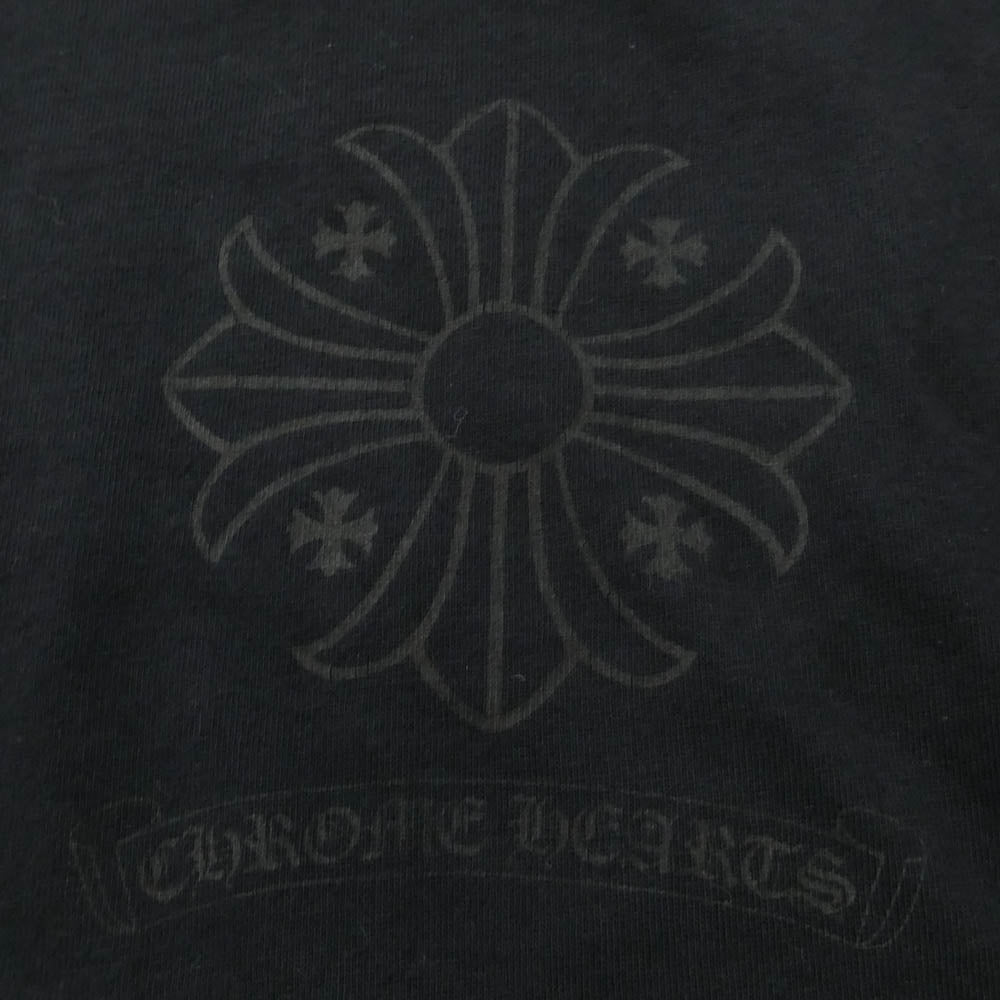 CHROME HEARTS クロムハーツ（原本無） CH PLUS CHプラス プリント 半袖 Tシャツ カットソー ブラック系 サイズ表記無し【中古】