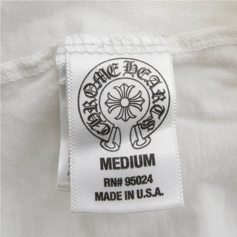 CHROME HEARTS クロムハーツ（原本無） HORSESHOE S/S TEE ホースシュープリント 半袖 Tシャツ カットソー ホワイト系 サイズ表記無し【中古】