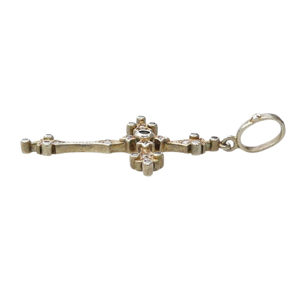 Loree Rodkin ローリーロドキン クロス ペンダントトップ シルバー系 ブルー系【中古】