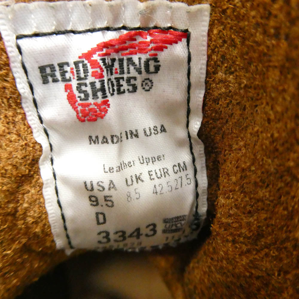 RED WING レッドウィング 3343 BLACKSMITH ブラックスミス レースアップ レザー ブーツ ブラウン系 27.5cm【中古】