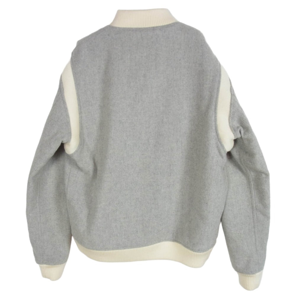 GOODENOUGH グッドイナフ GE-151013 3rd VARSITY JACKET サード ヴァーシティ ジャケット スタジャン グレー系 XL【中古】