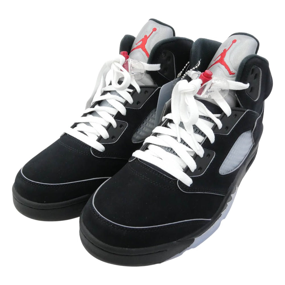 NIKE ナイキ HF3975-001 【フェイクバスターズ鑑定済】 AIR JORDAN 5 RETRO OG エアジョーダン5 レトロ OG Black Metallic Reimagined ブラックメタリック リイマジンド スニーカー ブラック系 28cm【新古品】【未使用】【中古】